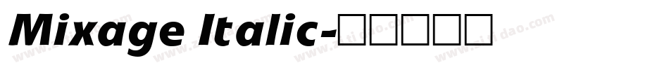 Mixage Italic字体转换